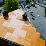 Roof replacement with new sheeting